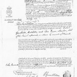 18世紀イギリスの marriage license の例